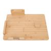 One Handed Cutting Board Bamboo Wood Multi Functional Kitchen Tool with Bread Stop for Home Use