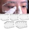 5Pcs Flexible Rulers Eyebrow Mapping Ruler Transparent Eye Makeup Tools Makeup Professionals