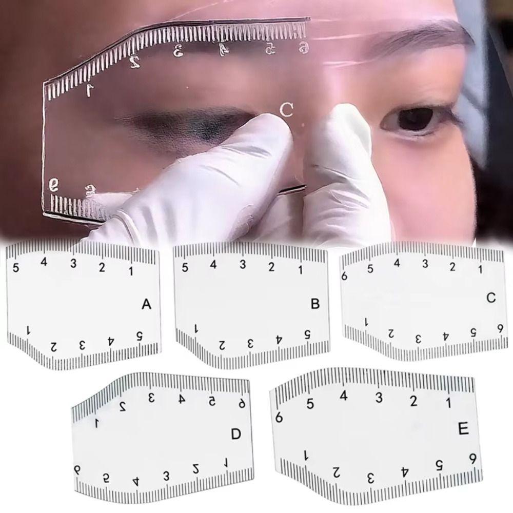 5Pcs Reusable Brow Shaping Stencil Flexible Rulers Eye Makeup Tools  Makeup Professionals