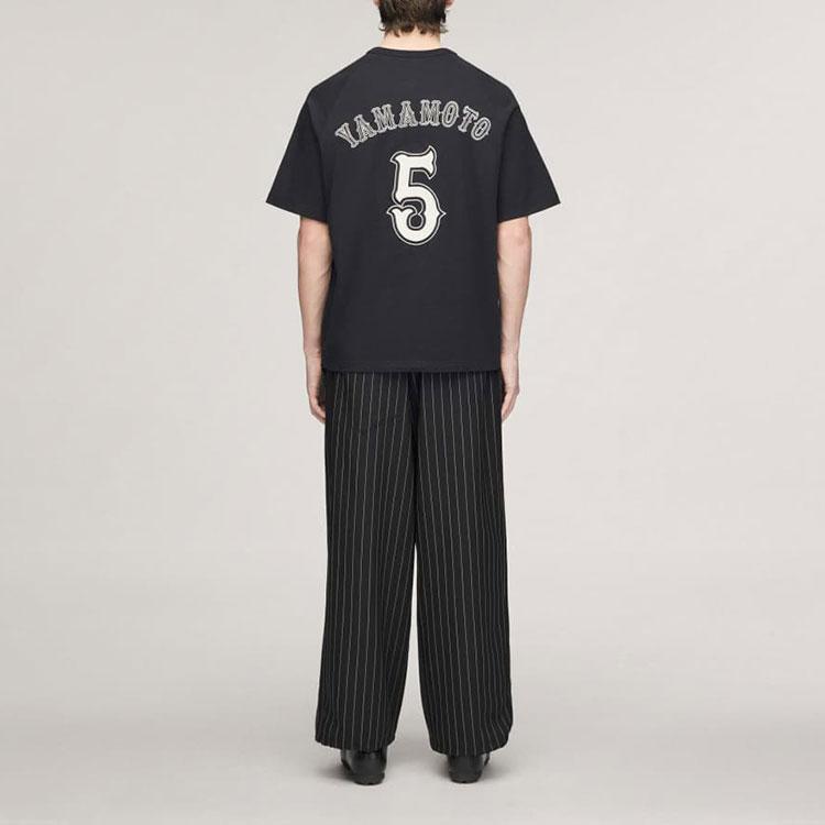 Y-3 EL5 GFX Short-Sleeve Tee Black Unisex Tops KQ9307