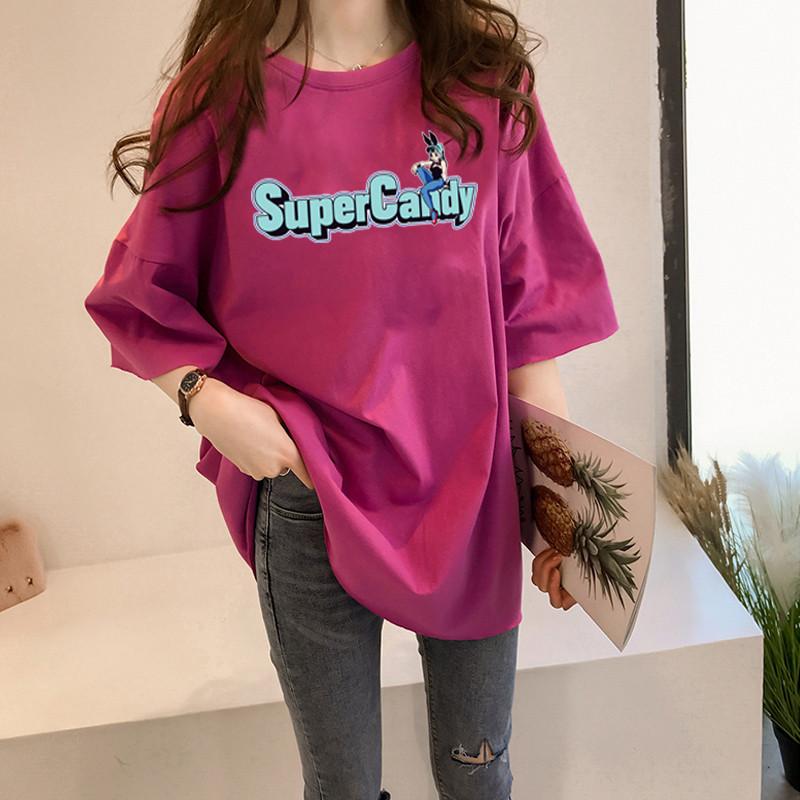 Summer New Harajuku Short-sleeved T-shirt Female Tide Korean Version Loose Street Hip-hop On Clothes Tide