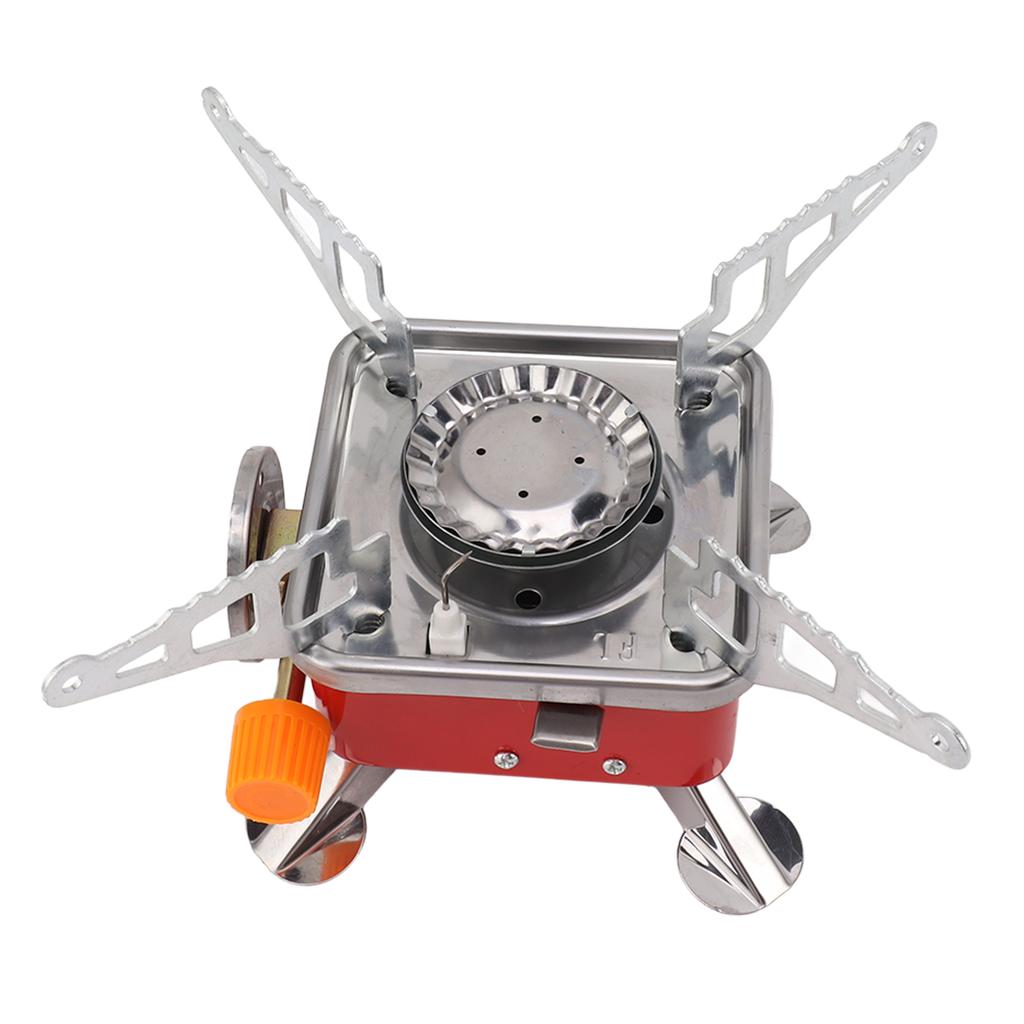 Portable Camping Gas Stove Windproof Metal Mini Folding Gas Stove for Outdoor Camping Home Commercial Use