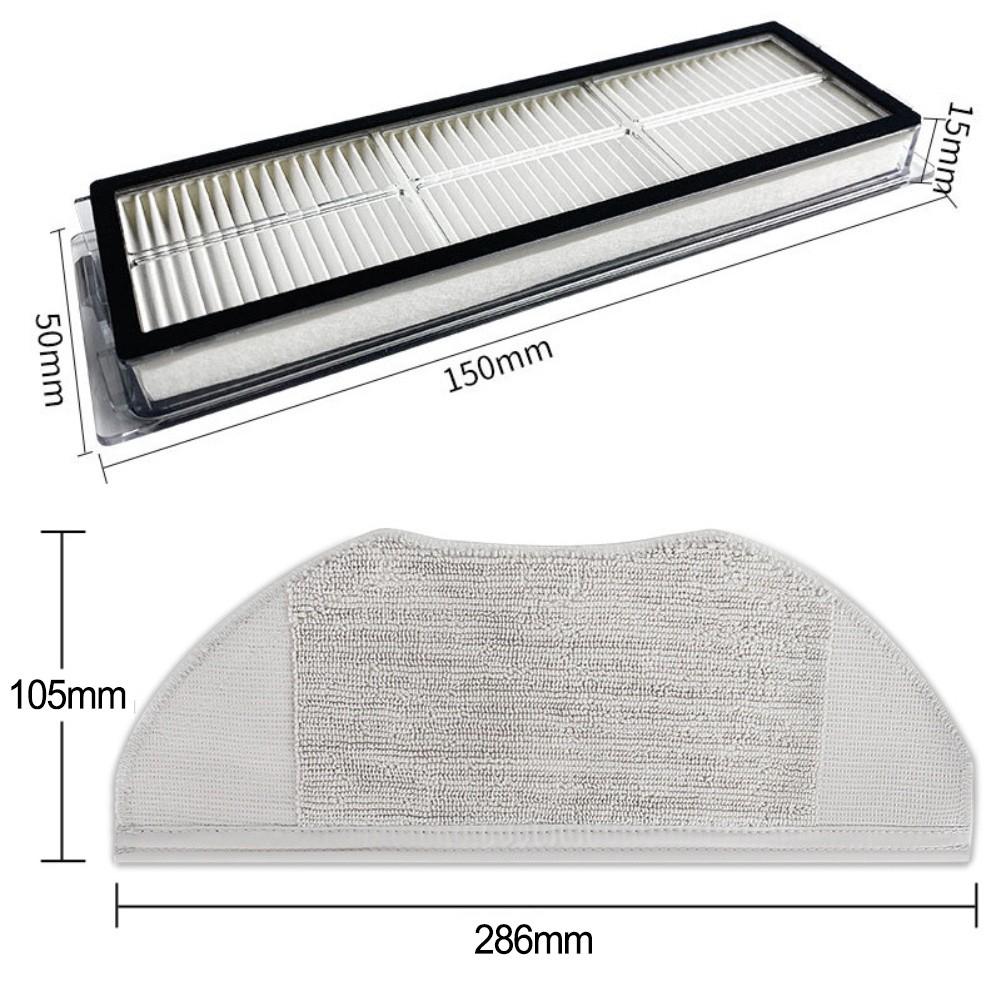 HEPA Filter Robot Vacuum Kit Side Brush Nylon Brush