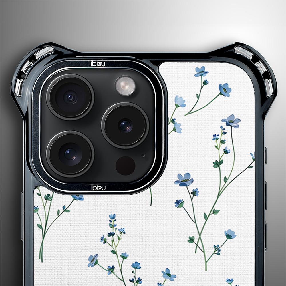 Etui Iphone 15 Pro Ibizu Dropguard Ultra Z Magsafe, Pastel Bloom, Niebieski Sen