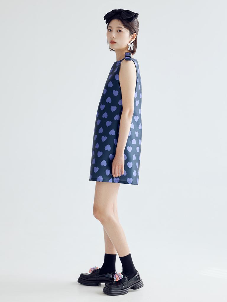 Bomnal Boutique Ribbon Mini Dress _ Navy