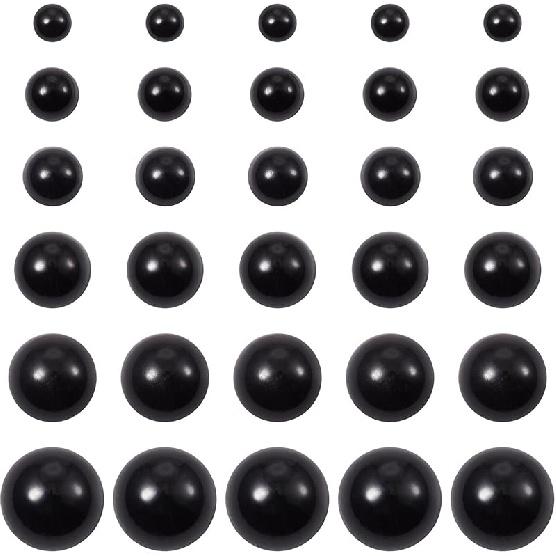 Pandahall 60Pcs Evil Eye Glass Cabochons - 12mm Half Round Flatback Dome Lucky Eye Cameo Gem Cover Beads for Pendant Props Photo Jewelry Making