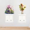 Self-Adhesive Glow Switch Stickers - Fairy Butterfly Removable Decals for Kids Bedroom & Nursery Decor