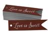 Inkdotpot Gold Foil Paper Hang Tags Love Is Sweet Wedding Favor Tags 100