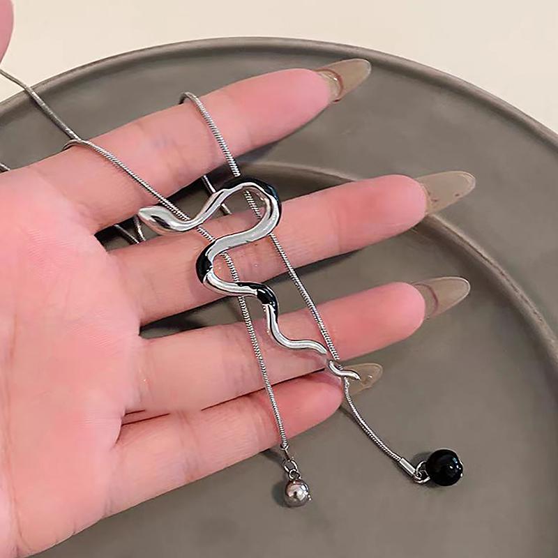 Simple Long Pull-Out Adjustable Necklaces For Women Girls Luxury Elegant Versatile Necklace Jewelry Accessories Gifts