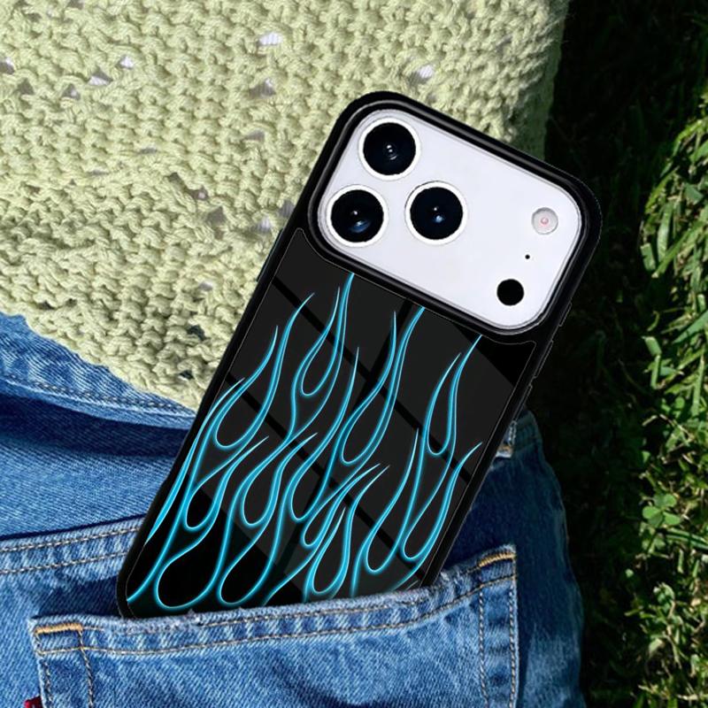 Cool Flame Colorful Pattern Phone Case Cover for IPhone 11 12 13 14 15 16e 17 Pro Max Coque for IPhone 17 Air