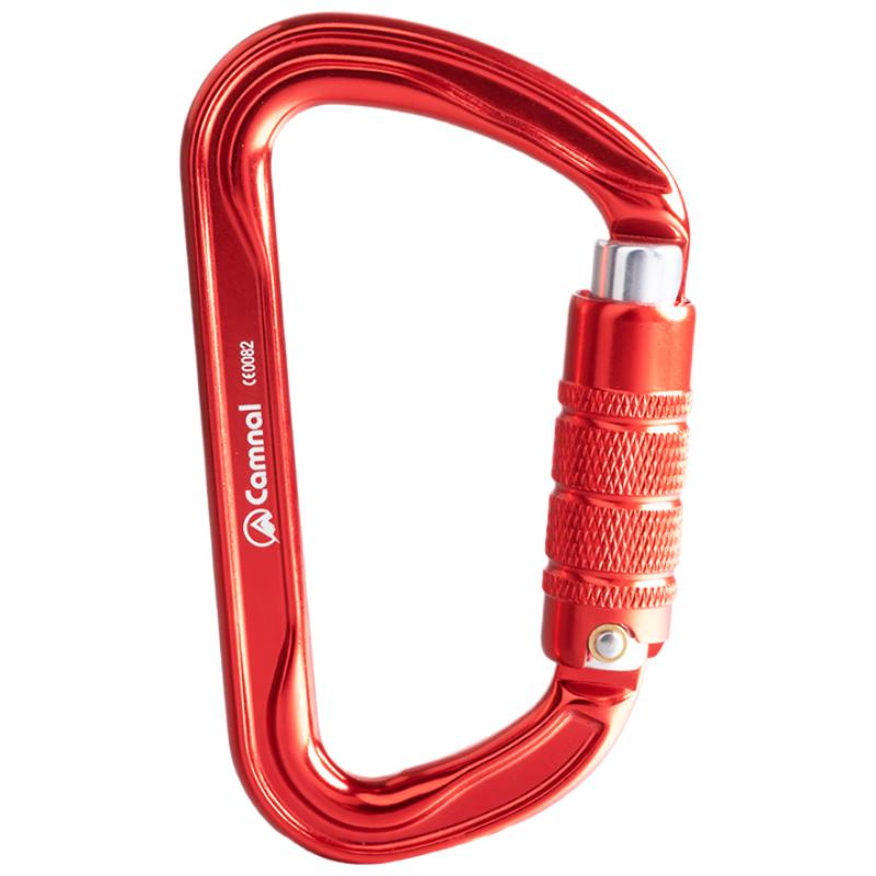 D-Shape Auto-Lock Climbing Carabiner