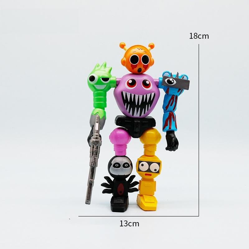 

Спрунки Аниме Экшн Фигурки Детская Креативная DIY Сборка Игрушка Домашний Декор Настольное Украшение Детский Мультяшный Милый Игрушечный Модель Подарки