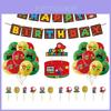 Conjunto de Decoración para Fiesta de Cumpleaños de Super Mario con Globos Vibrantes y Pancarta