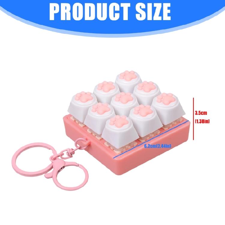 Keyboards Key Toy For Adults Anti Stress Finger Game Decompression Sensory Keychain Boys Girls Relaxing Play