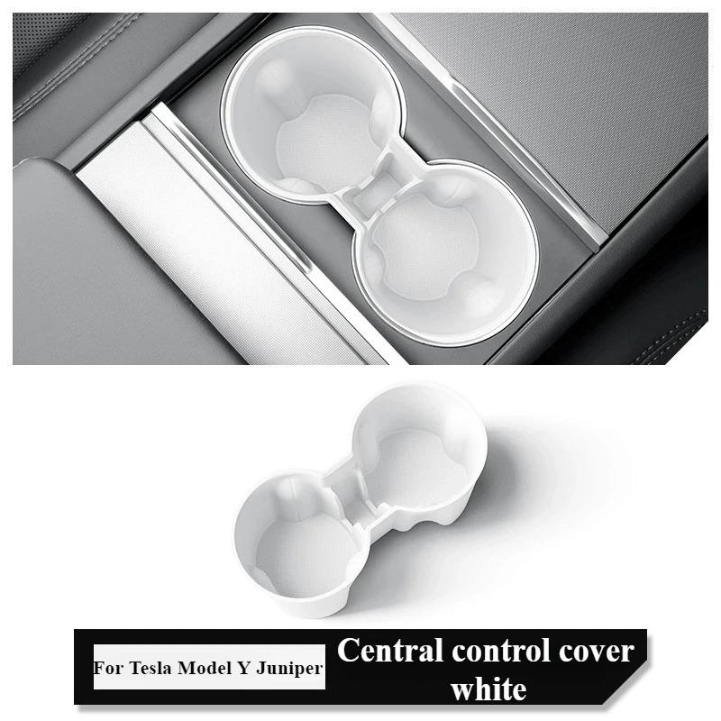 For Tesla Model Y/YL Juniper 2026 Silicone Rear Drink Holder Center Control Water Cup Beverage Storage Rack Interior Accessories