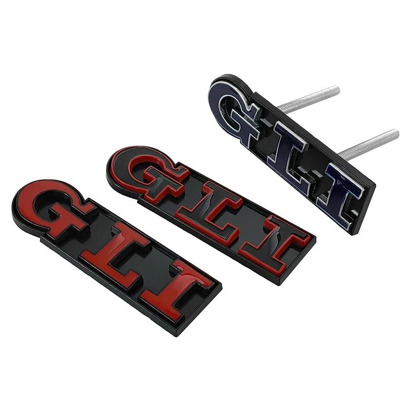 VW 2026 Hot 3D Metal Red Black GLI Logo Front Grill Emblem Badge For Volkswagen VW Sagitar Bora Jetta MK4 MK2 Mk3 MK5 MK6 MK7 Ac