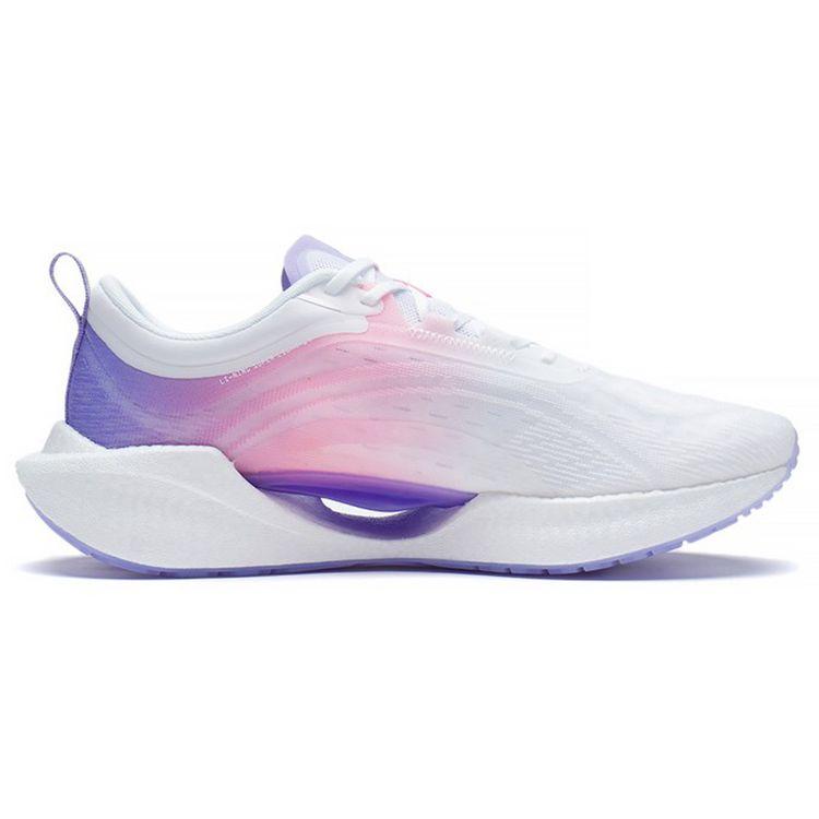 Li-Ning Super Lightweight 19 Shock Absorbing Non-Slip Wear-Resistant Low-Top Running Shoes Women sneakers White Blue Purple ARBS002-19
