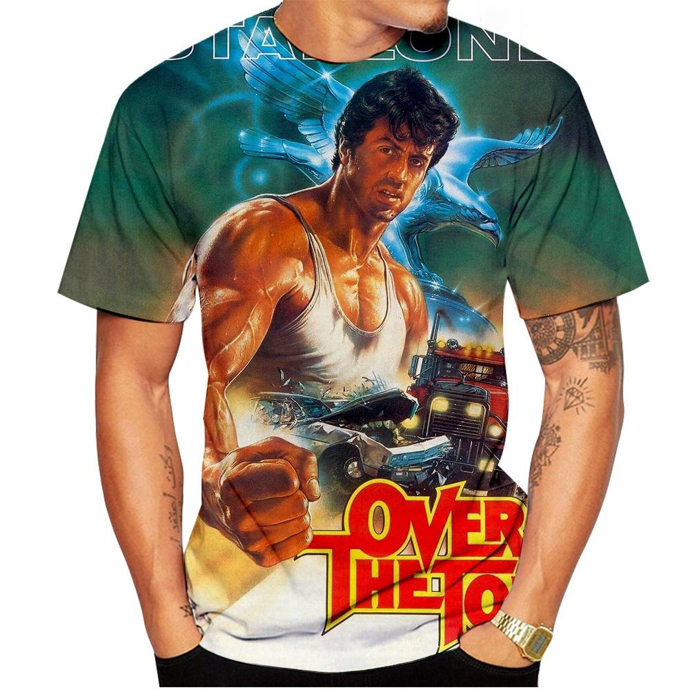 Sommer beliebt heißblütige Persönlichkeit klassischer Film 3D-Druck lässiges T-Shirt Rundhals Unisex bequemes T-Shirt