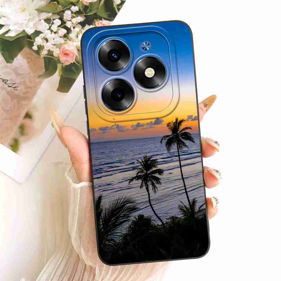 For Itel S23 Plus 4G Case Simple Style Sunset Soft Silicone Back Cover For ITEL S23 Plus 4G Phone Cases Fundas