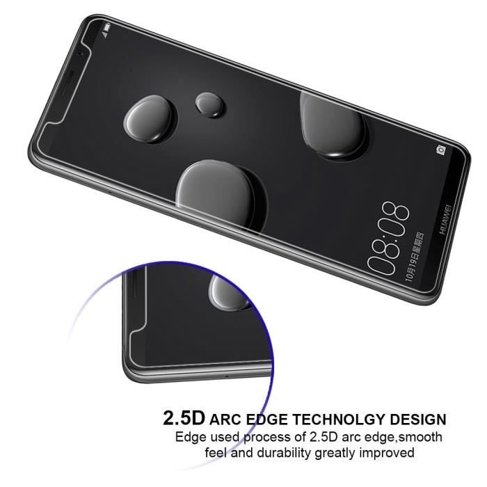Screen Protector Film - Phonillico® - Huawei MATE 10 PRO - Pack of 2 - Ultra-resistant - Anti-scratch