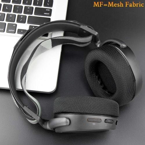 SOULWIT Coussinets d'oreille de remplacement pour SteelSeries Arctis 1/3/5/Arctis 7/7+/7P/7P+/7X/7X+/9/9X/Pro/Prime (Non compatible avec Arctis Nova) - Isolant du bruit