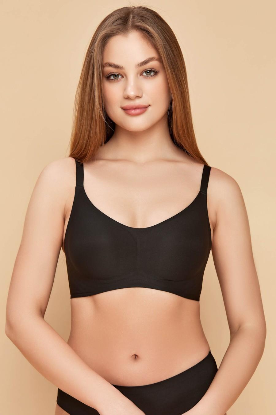 

Топ з м якою чашкою Anabel Arto (76528) 80BC прозорий колір чорний