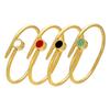 Roman Numeral Inlaid Stainless Steel Stone Bracelet - High-End Fashion Design