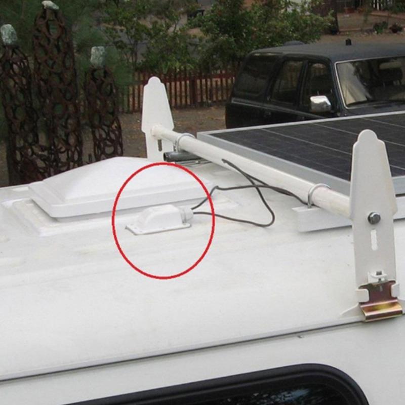 Dubbele Kabelinvoerklemdoos Zonnepaneel Dak Kabelinvoerklemdoos Kabel Camper Gat Camper Jacht Auto Accessoires