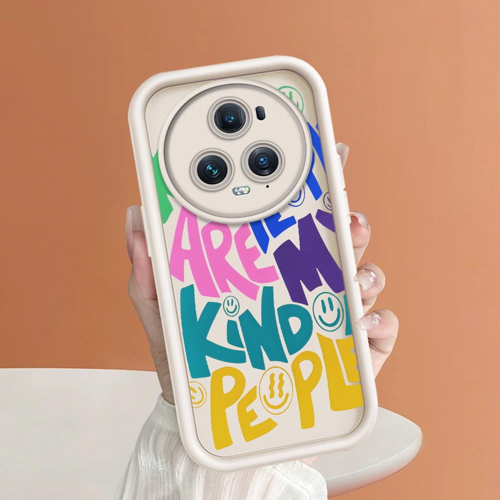 Soft Silicone Square Ladder Printing Pattern Phone Casing Full Cover Camera Shockproof Protection Rubber Case for Huawei Honor