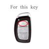 3 Buttons TPU Car Smart Key Case Cover For Hyundai Creta Ix35 Ix45 I10 I30 I40 Tucson Santa Fe Rena Sonata Elantra Shell Fob