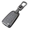 Metal Genuine Leather Auto Key Fob Cover Case Fit For Vw Volkswagen Golf 7 Mk7 Tiguan Mk2 Fit For Seat Ateca Leon Fr 2 Ibiza Skoda Octavia Kodiaq