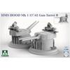 Takom 1/72 Scale British Battlecruiser HMS Hood Mark 1 38.1cm/42 Caliber Twin Turret B Plastic Model Kit TKO5020