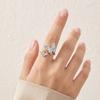 Elegant Butterfly Zircon Ring Enamel Finger Jewelry Sweet Butterfly Open Ring  Ladies Jewelry