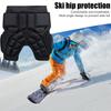 Unisex Thickened Hip Protector EVA Hip Protective Pads Anti-Fall Butt Protection Pad Adjustable for Skating Ski Snowboard