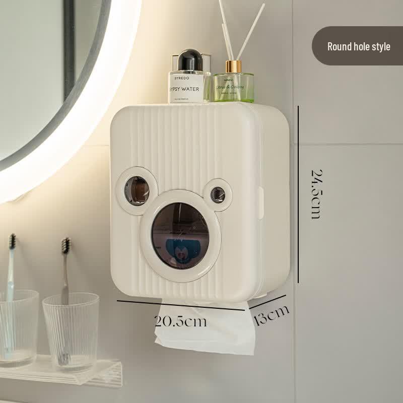 Punch-Free Wall-Mounted Toilet Paper Holder