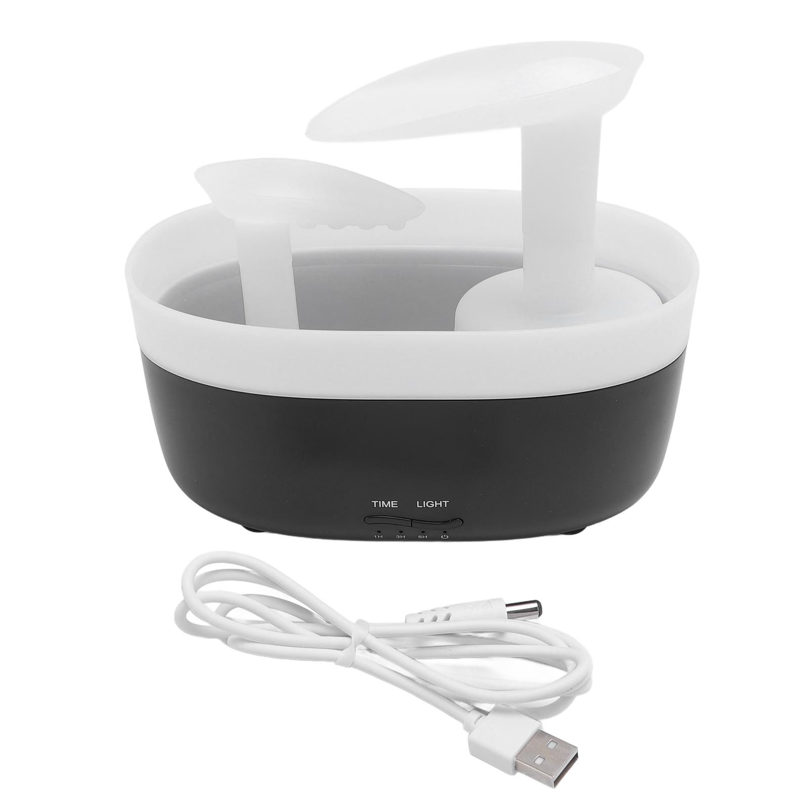 

280 мл Настольный увлажнитель воздуха Инновационная машина для ароматерапии с водной сценой Портативный Ультразвуковой с большим распылением чёрный