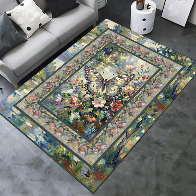2025 New Butterfly Decoration Carpet Rug for Living Room Bedroom Home Sofa Decoration,Kids play Non-slip Floor Mat41