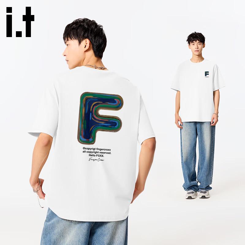 Fingercroxxit Men's Loose-Fit Cotton Graphic T-Shirt