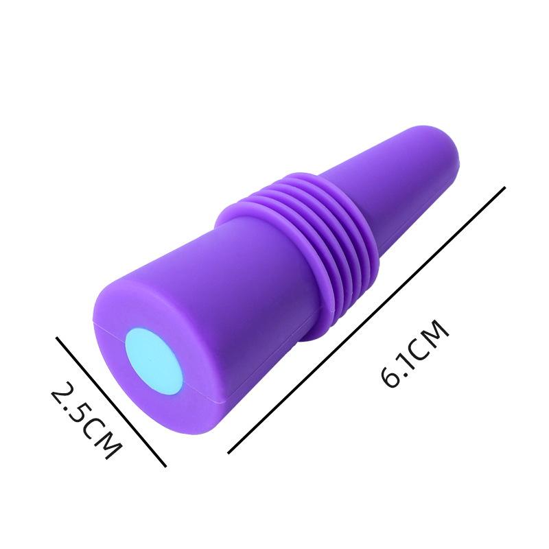 Eco-friendly Silicone Wine Bottle Stopper, Multi-color Options – Ideal Christmas Gift