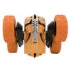 Remote Control Mini Plastic Light Double Sided Electric 360 Degrees Rotation Car Children Toy (Orange)