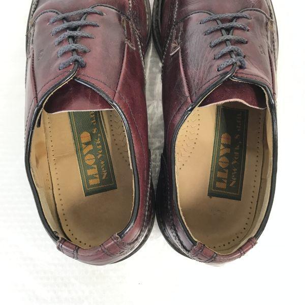 Lloyd Leather Wingtip Dress Shoes Brown Size 41 7.5F 26.0cm Made In Germany(USED)