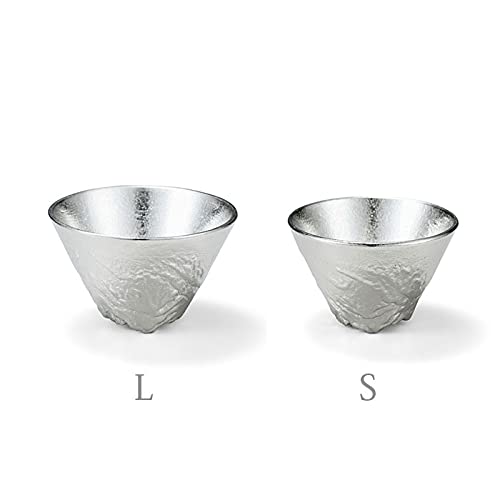 NOUSAKU Tateyama Sake Cup - L (approx. 75cc) [100% Tin] 501283