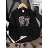 European Sizes  Kids' Casual Sweatshirt Printed Round Neck Pullover, Kids' Round Neck Sweatshirt with Fashion "67" Theme Feature Print for Kids
