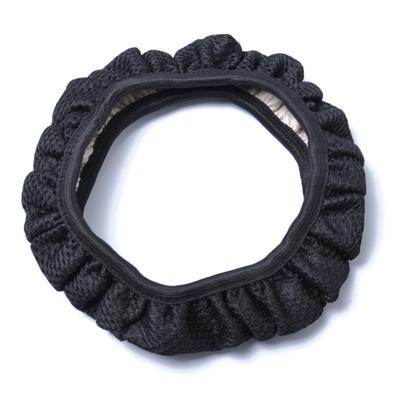 38cm Diameter Ice Silk Fabric None Aprons Steering Wheel Sleeve Black Cover