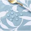 SweetBaku Water-Repellent Rectangular Kitchen Tablecloth with Embossed PVC Backing (150x250cm)