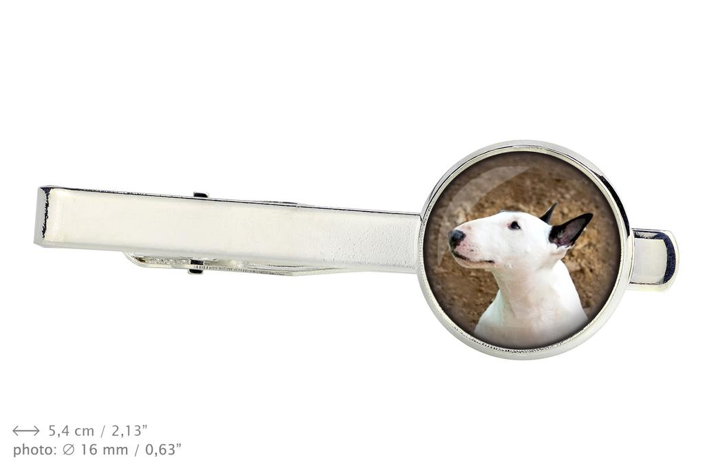 Bull Terrier, Bully - cufflinks and tie with your photo, a suit decoration, men's jewelry from the Art-Dog brand.