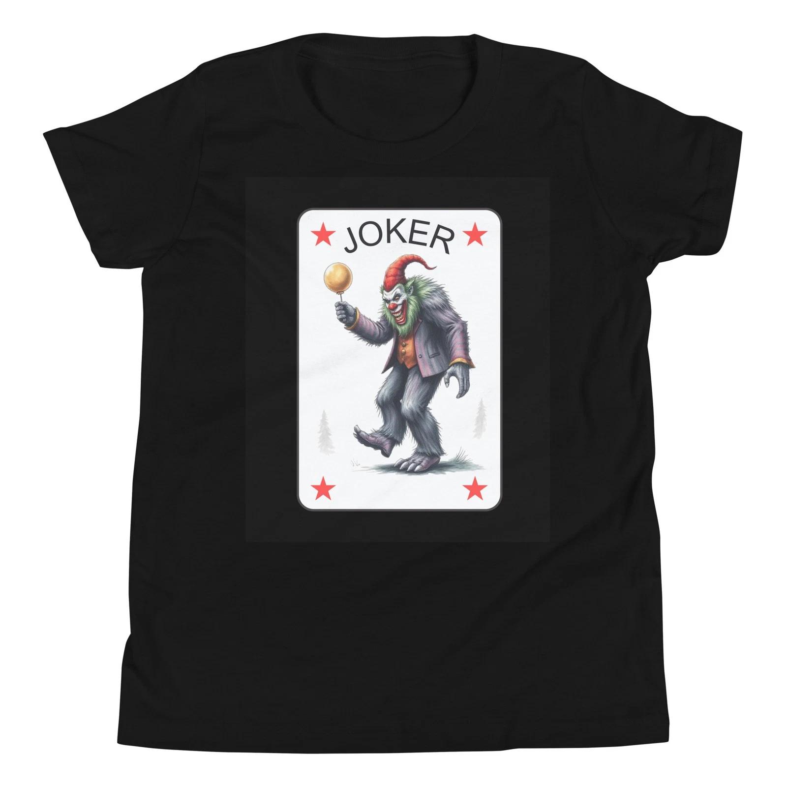 Bigfoot Court Jester Clown Playing Card Costume Kids Adults Youth T-Shirt 150