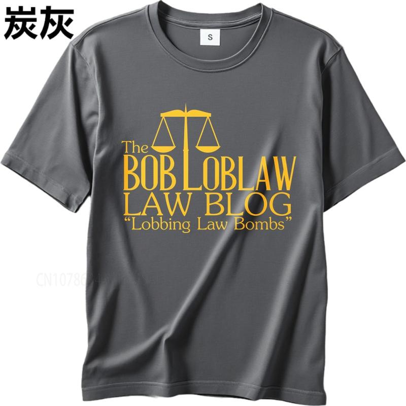 Black summer Teenagers tshirt The Bob Loblaw Law Blog Lobbing Law Bombs Short Sleeve Printed Oneck Tshirt cotton men top tees