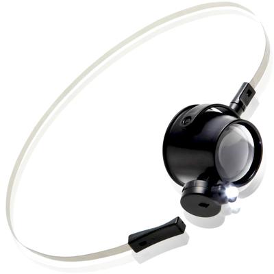 Phoenix Head Magnifier for Research and Precision Work LED Light Included Magnifying Glass [15x Magnification] / <45-Day Warranty>