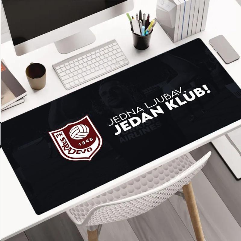 Fk Sarajevo Crest Emblem mouse pad, rubber base, esports desk mat, mouse pad for gamers and office use, gaming desk , easy to clean mat